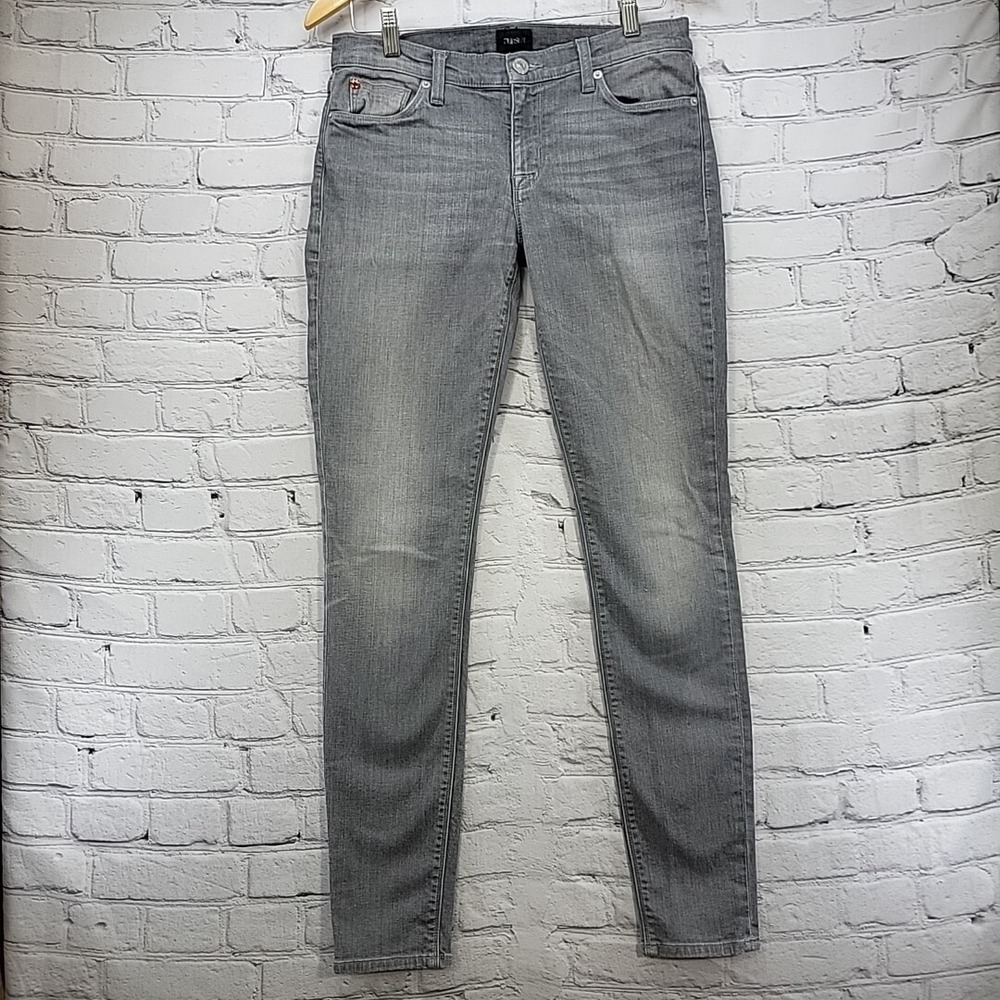 Hudson Skinny Jeans Womens 28 Waist Gray